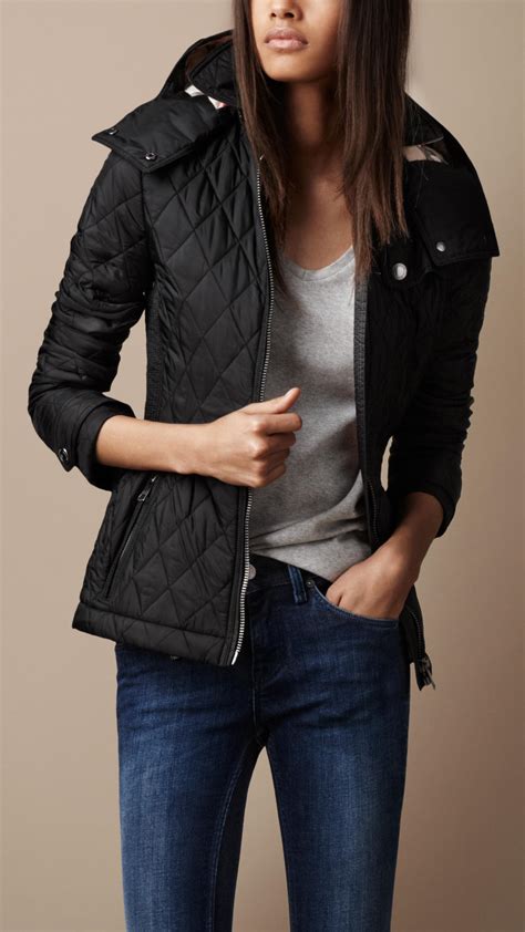 burberry gilet women's|burberry quilted jacket with hood.